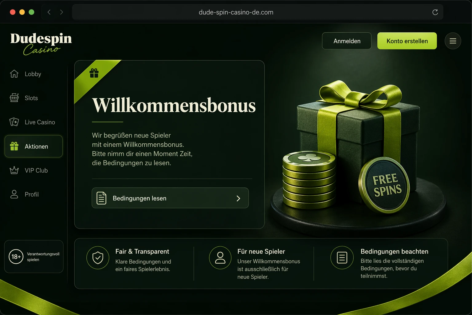 Der Dudespin Casino Willkommensbonus für neue Spieler