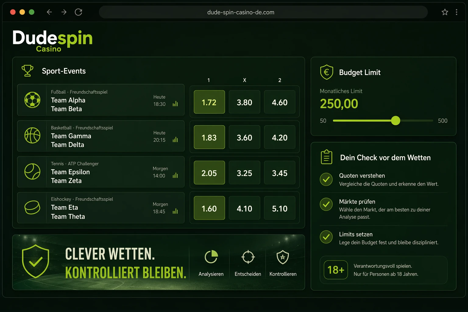 Fazit zum Dudespin Sportsbook
